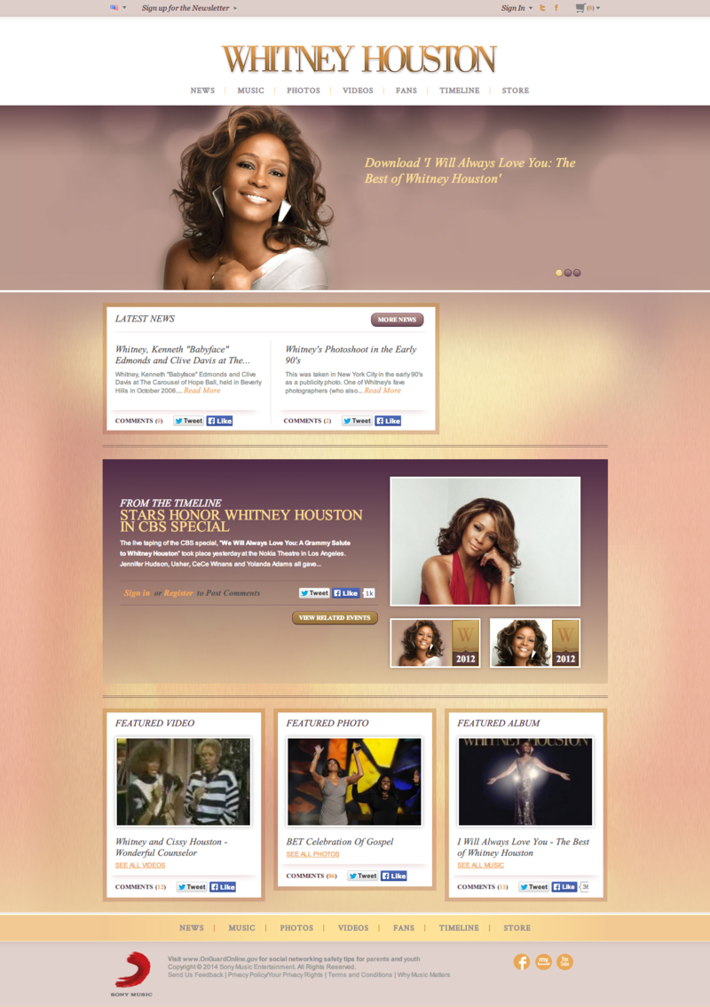 Homepage of Whitney Housdon